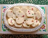 A picture of step 4 of Coconut Tutty Fruity Burfi (No Fire Recipe).