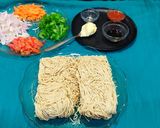 A picture of step 1 of Veg Noodles.
