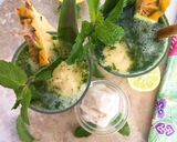 A picture of step 6 of Pineapple Coconut Virgin Mojito Float #Seasonal Ingredients.