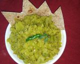 कच्चे टमाटर मिर्च की सब्जी (Kachhe Tamatar mirch ki sabzi recipe in Hindi) रेसिपी चरण 4 फोटो