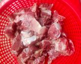 Hình bước làm 1 của món Sườn heo hầm đu đủ + củ cải
