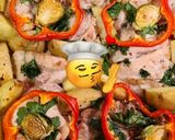 A picture of step 4 of Roasted Chicken with Vegetables.