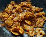 A picture of step 5 of Bamboo shoots prawns masala.