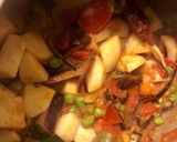 A picture of step 3 of Aloo Matar Mint Pulao.