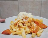 Foto langkah ke 6 dari resep Fettuccine Bolognaise Home-made.