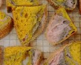 Foto langkah ke 29 dari resep Matcha Ubi Ungu Kunyit Sourdough Bread.