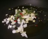 A picture of step 1 of Baccalà e ceci.