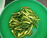 Foto langkah ke 1 dari resep Sambal kentang bakso cabe ijo.
