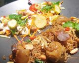 รูปขั้นตอนการทำที่ 5 ของ หมี่ข้าวกล้องผัดฮังเลแห้ง #leftover #upcycle No.6