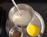 A picture of step 1 of Mix Fruits custard pudding.
