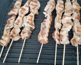 Foto langkah ke 5 dari resep Sate Ayam Bumbu Kacang Simple.