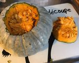 Une image de l'étape 1 de Purée de courge bernettine à la brousse corse,oignon de roscoff et persil.