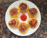 A picture of step 6 of Pattis(Left over bhaji).
