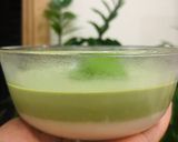 Hình bước làm 4 của món Panna cotta dưa hấu, trà xanh