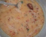 A picture of step 14 of Jini dosa with sambhar.