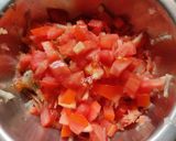 A picture of step 1 of Carrot Cucumber Tomato Koshimbir (Salad) !!.