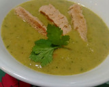 Foto del paso 7 de la receta: Crema de verduras, soja texturizada, cilantro y perejil enriquecida con Agua de Mar