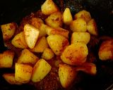 A picture of step 15 of Bengali Luchi, aloo'r dom.
