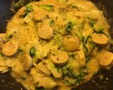 Une image de l'étape 10 de Tagliatelles de panais et courgettes aux saucisses de Thuringe.