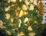 A picture of step 3 of Goan batata bhaji.