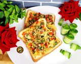A picture of step 4 of Baked Egg Toast With Veggies.