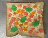 A picture of step 5 of Kawaii Cheese Cookie Cheese Toast.