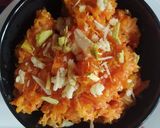 A picture of step 3 of Gajar ka halwa.
