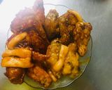 Hình bước làm 4 của món Gà sốt 4 vị và tokbokki