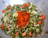 A picture of step 5 of Raw mango pachadi.