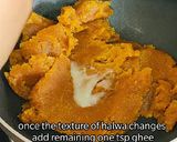 A picture of step 5 of Instant Moong Dal Halwa.