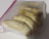 A picture of step 1 of Frozen eggless banana wheat pancakes.