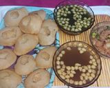 A picture of step 9 of Sooji golgappa pani puri.