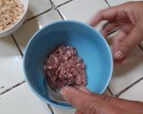 รูปขั้นตอนการทำที่ 2 ของ ข้าวต้มไข่หมูสับหม้อหุงข้าว