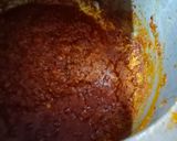 A picture of step 10 of Mutton masala curry.