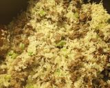 A picture of step 2 of Cream of Mushroom, Beef, and Rice.
