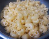 A picture of step 1 of Masala Mac and Cheese.