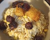 A picture of step 4 of Rice with Stuff.