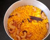 A picture of step 4 of Basanti Pulao.