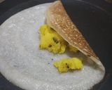 A picture of step 6 of Farali masala dosa.