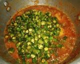 A picture of step 7 of Bhindi Aloo.