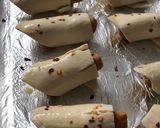 A picture of step 3 of Pig in a blankets Homemade chicken puffs.