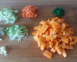 Foto del paso 1 de la receta: Potaje de calabaza vegetariano