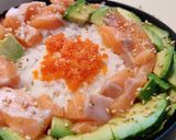 A picture of step 7 of Salmon Sashimi Cake.