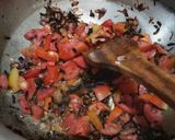A picture of step 2 of Sabzi Pulao.