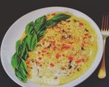 A picture of step 7 of Risotto Frittata.
