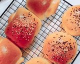 Foto langkah ke 8 dari resep Burger bun (brioche) #rotiburger #hotdogbun.
