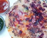 A picture of step 4 of Rava uttapam.