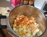 Foto del paso 1 de la receta: Compota de manzana con zumos, almendra y crema chantilly