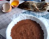 Une image de l'étape 1 de Cocoa & Banana Cake.