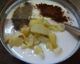 A picture of step 3 of Potato Raita.